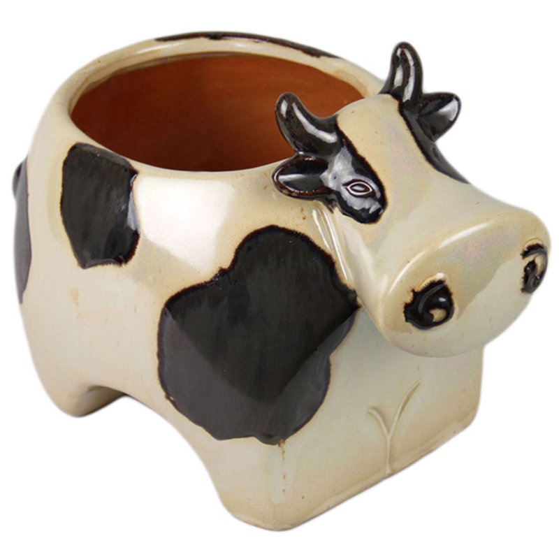 Craftware Cow Ceramic Statue Planter Wayfair
